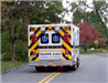Ambulance driving on road