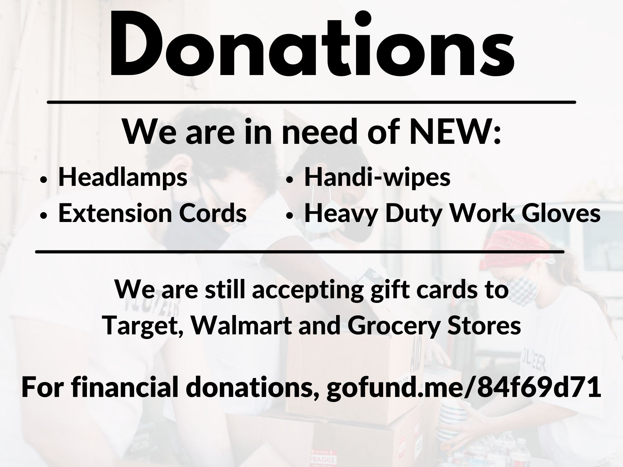 Donations Sept 6 Newsflash