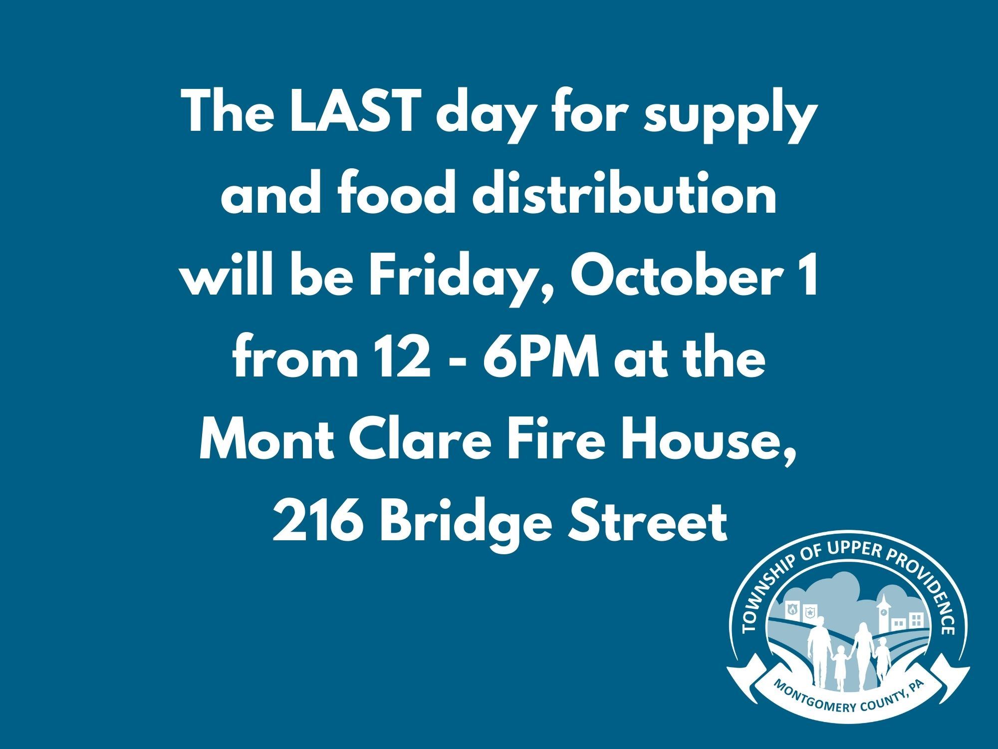 Last Day Supply Distribution NewsFlash