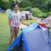 Sojourner setting up camp.